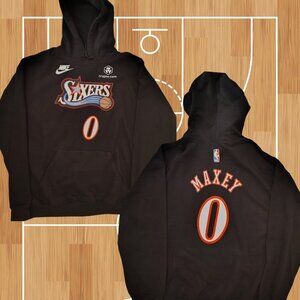 NEW Philadelphia 76ers #0 Tyrese Maxey Jersey Hoodie